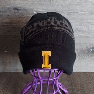 Captivating Black Idaho Vandals Cuffed Beanie